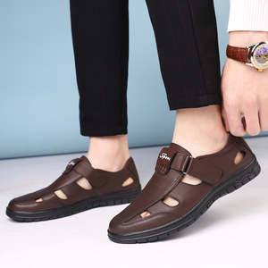 奥伦皮鞋男凉鞋