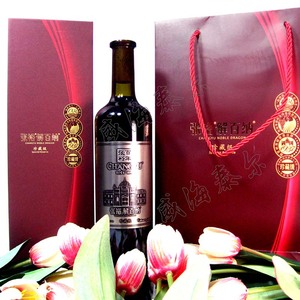 张裕解百纳干红葡萄酒珍藏级铂金n268第九9代蛇龙珠橡木桶礼盒装