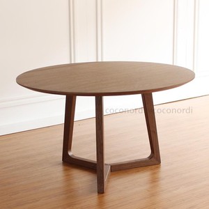 北欧实木圆餐桌椅组合4-8人家用吃饭桌休闲创意洽谈桌圆形大圆桌