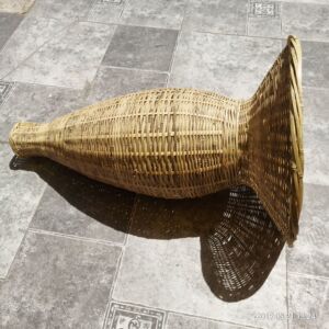 40 0人付款  淘宝 黄善黄鳝笼竹编捕鱼笼竹制鱼篓倒须鱼篓竹编鱼笼纯