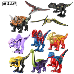 00wangyan06555淘宝乐高恐龙世界霸王龙三角龙棘龙角鼻龙模型系列