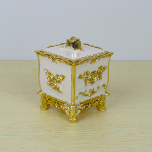 欧式牙签盒牙签线个性时尚棉签盒客厅创意高档化妆棉笔带盖收纳盒