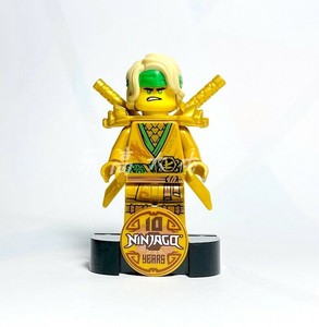 乐高legonjo640幻影忍者人仔黄金劳埃德10周年纪念版71735