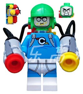 乐高lego sh488 超级英雄 调味王 人仔 双表情 含武器背包 70920