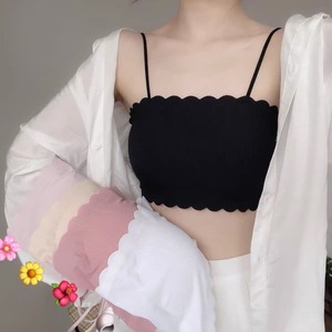 冰丝无痕内衣女抹胸吊带文胸美背防走光小背心少女裹胸薄夏季学生