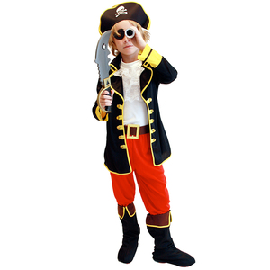 万圣节儿童服装男化妆舞会派对海盗服杰克海盗幼儿加勒比海盗衣服