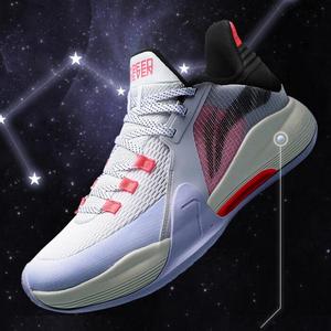 李宁篮球鞋春季男鞋闪击7新年红色牛轻便减震运动鞋abpr007-1-4