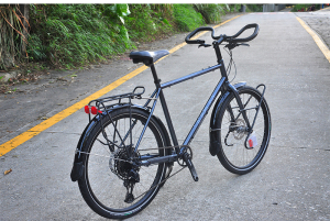 lklm开朗318单盘款旅行c车 钢架单车 长途骑行自行车 川藏环华通