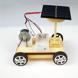 积木太阳能小车玩具 diy科技小发明学生科普手工拼装电子制作套件