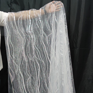亮片水波纹烫金纱吊顶婚庆铁艺网纱背景波浪创意烫金布料婚庆纱幔