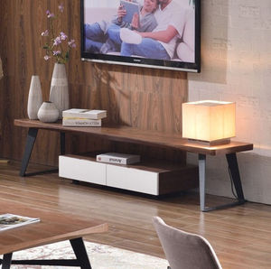 北欧实木电视柜茶几组合简约现代电视机柜铁艺小户型电视桌客厅