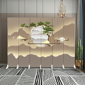 屏风隔断客厅卧室新款房间遮挡办公室简约折叠移动玄关背景墙tb