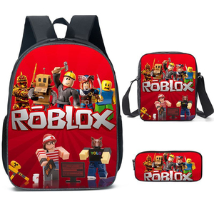 2022新款Roblox笔袋书包小学生大容量卡通动漫背包大容量轻便护脊