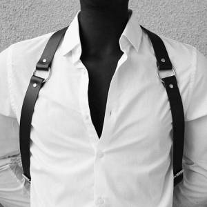 包邮 工厂直销 欧美风 潮男 背带 胸带 男士背带leather harness