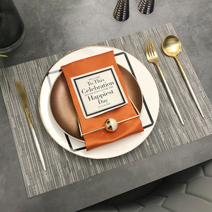 样板房摆台餐具套装欧式现代橙色餐盘酒店餐厅刀叉勺碟子组合套餐