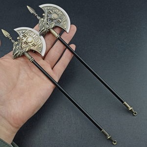 水浒传兵器模型 李逵黑旋风斧子武器玩具 林冲梨花枪鲁智深禅杖