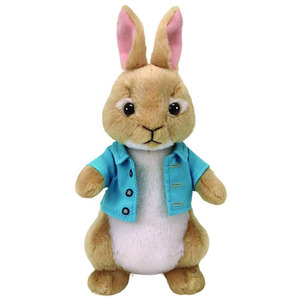 全球购正a版ty彼得兔棉球尾公仔毛绒可爱兔子玩具娃娃玩偶抱枕礼