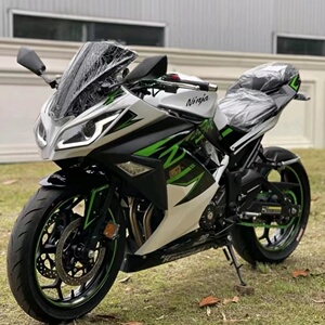 新款川崎h2小忍者跑车双缸250趴赛v6地平线重机车r3摩托车可上牌