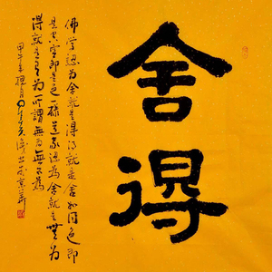 星云书法舍得书法上海画家村字画真迹手写隶书星云字画美院学生画