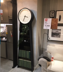 20宜家国内代购 ps 潘朵落地钟,钟表装饰钟 黑色701.402.95