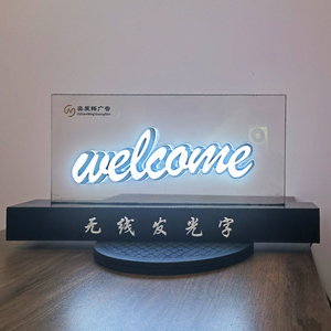 柜台桌面无线落地发光字定制手机专业维修回收贴膜苹果华为定制