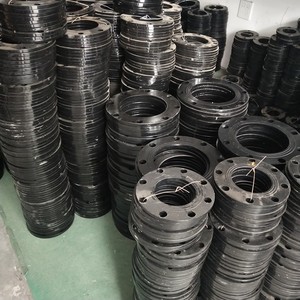 法兰片铸铁法兰盘d50~110喷塑防腐 承插式法兰盘 垫片 法兰头
