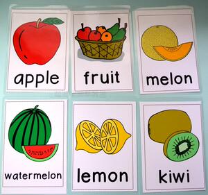 水果英语单词卡片