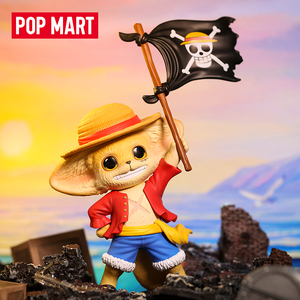 popmart泡泡玛特 kenneth×yoki×航海王手办套装桌面娃娃摆件