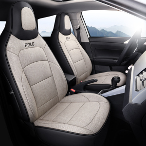 21款大众poloplus专用座套19polo全包亚麻座椅套汽车坐垫四季通用