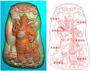 电脑雕刻精雕图龙