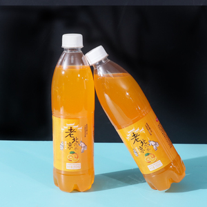 老北京香橙味汽水碳酸果汁小瓶夏日清凉解暑饮料整箱批特价600ml