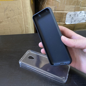 适用于多亲F21PRO手机壳Qin小米f21pro保护套Qin AI Life透明黑色无摄像头款情侣黑