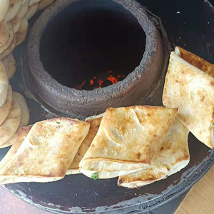 苏北土特产三角饼黄烧饼菱形饼手工制作炉膛烤制家乡饼10块