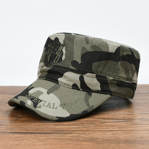 新式迷彩帽男女陆军猎人荒漠军训帽作战训练帽特种兵平顶帽军帽