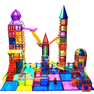 科博积木彩窗磁力片管道滚珠城堡建构磁性拼装益智新款幼儿园玩具