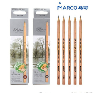 一盒包邮 马可素描铅笔 7001原木绘图铅笔 专业美术绘画铅笔HB-9B