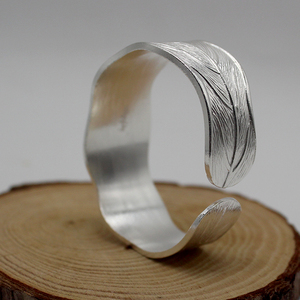 版纳傣族手工望天树纯银手镯60g大号s999雪花足银饰寨子同款新款