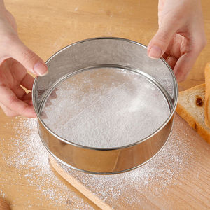 面锣筛家用塞面粉的筛子超细咖啡筛粉器不锈钢过滤晒粉器手持烘焙