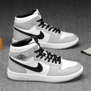 正版官网aj1空军一号爱耐克aj男鞋黑白熊猫篮球鞋运动高帮板鞋女