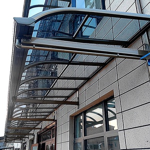 铝合金雨棚庭院门上雨搭别墅阳台遮阳篷家用窗户外防雨屋檐透明棚