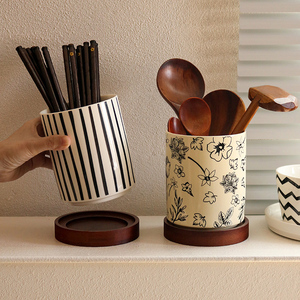 筷子筒陶瓷筷子架家用厨房沥水筷子笼筷子桶筷子笼收纳置物架筷盒