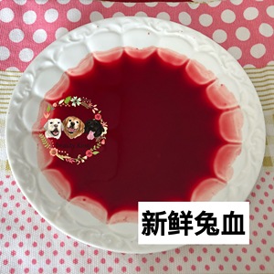 新鲜兔血猫咪狗狗生骨肉搭档 一杯 25g 单拍不发随肉发