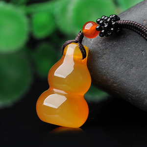 碧贵缘 正品天然玉髓葫芦玉坠 油润饱满多子多福葫芦吊坠玉石挂件