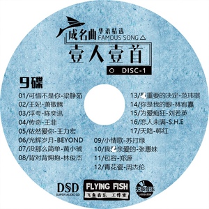 华语一人一首成名曲无损黑胶cd音乐光盘汽车载cd老歌流行歌曲 9碟