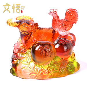 2022年属蛇牛鸡保岁琉璃摆件犯害刑太岁饰品虎年宋韶光吉祥物挂件