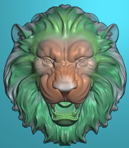 精雕图jdp灰度图bmp玉雕木雕图电脑雕刻狮子头立体雄狮 狮子j0807