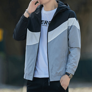 男士春秋外套2021新款休闲男夹克潮流宽松秋装上衣中老年运动单衣