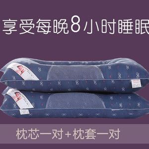 枕套决明子磁石枕头荞麦枕头枕芯单人一对成人颈椎枕头芯套装