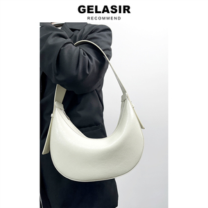 【GELASIR】法棍腋下包女小众设计感月牙形单肩包女包包2024新款