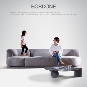 意大利轻奢布艺沙发异形转角功可旋转创意设计师Bordone乐园家具